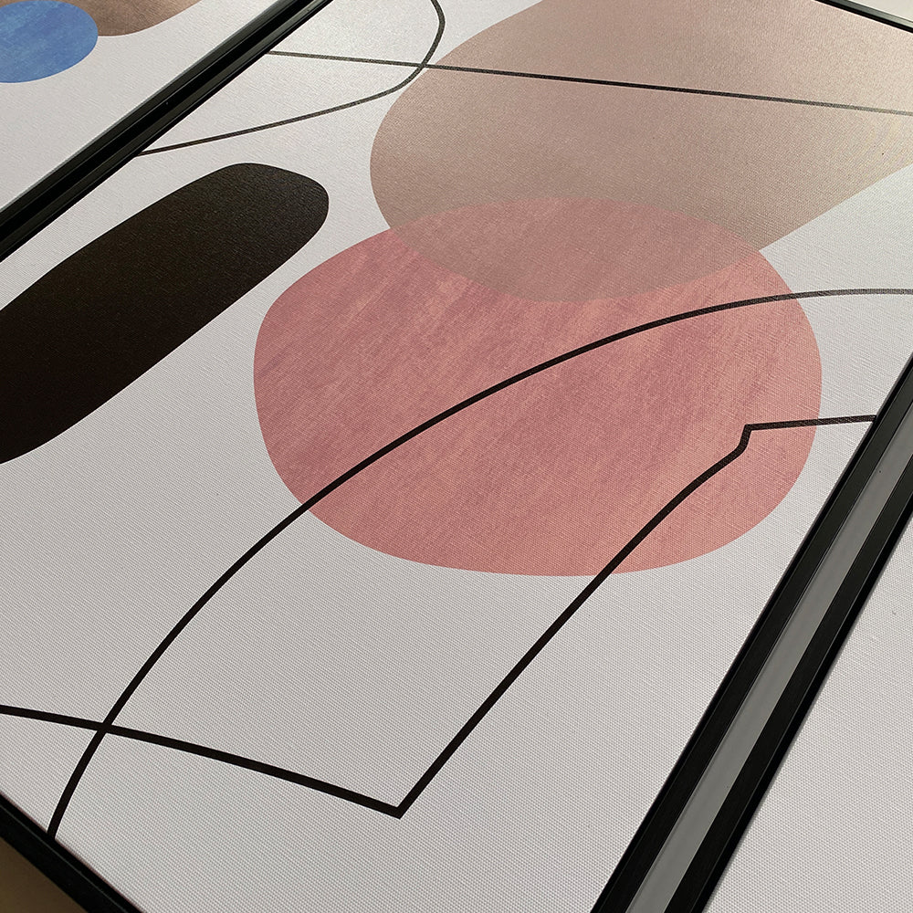 Retro Shapes on Canvas