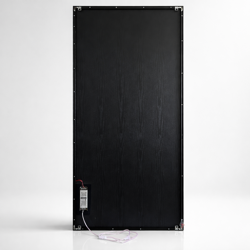 Celestial Reflections in Handmade Oil Painting with 3D Carving & LED