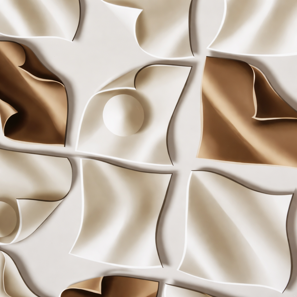 Geometric Grace in Crystal Porcelain Painting