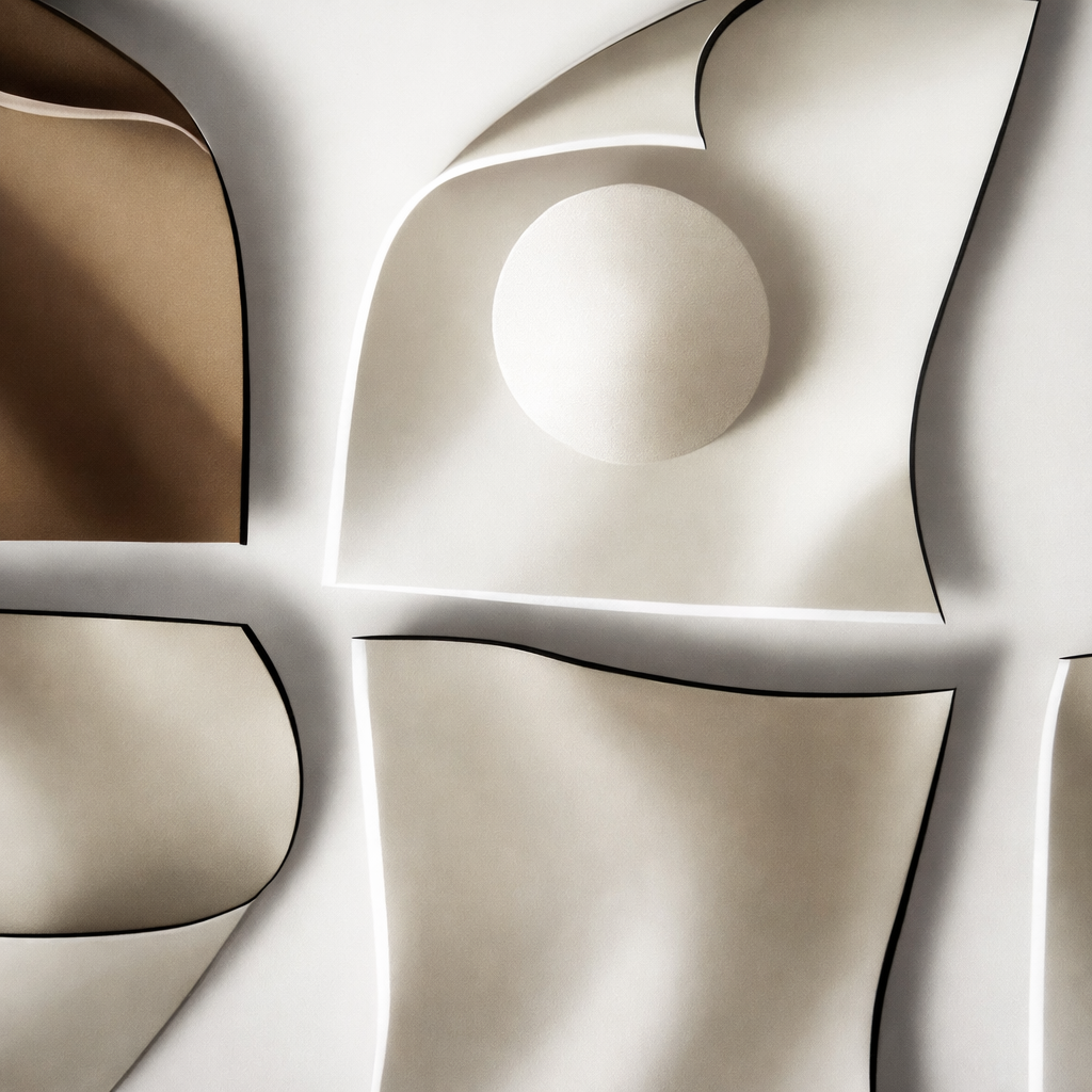 Geometric Grace in Crystal Porcelain Painting