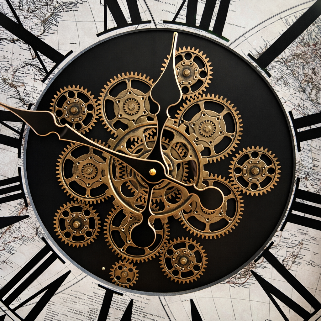 Neo Gear Chrono Clock