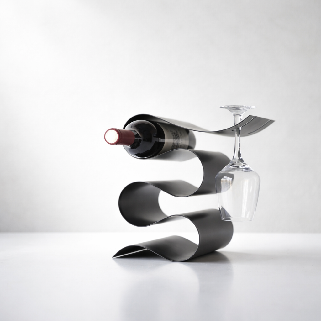 Orion Black Metal Wine Rack