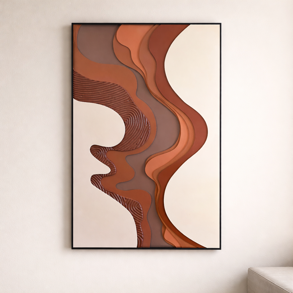 Sculpted Currents Painting