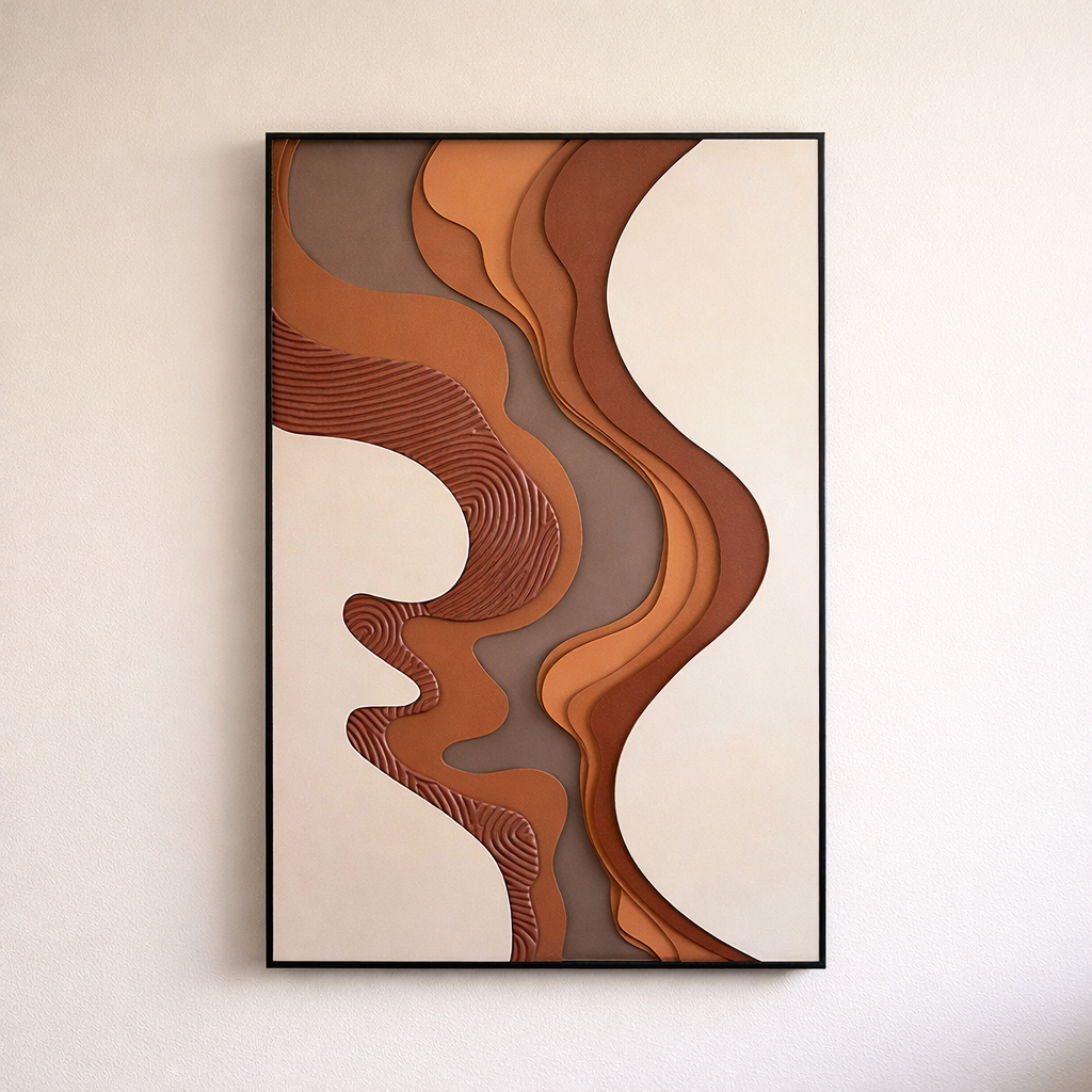 Sculpted Currents Painting