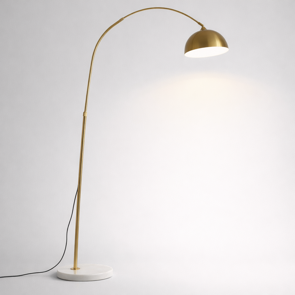 Solen Gold Metal Floor Lamp