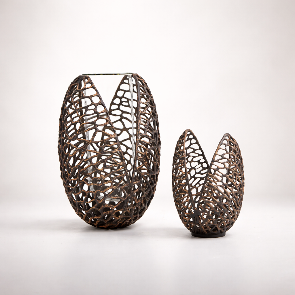 Vion Alloy Glass Vase Set