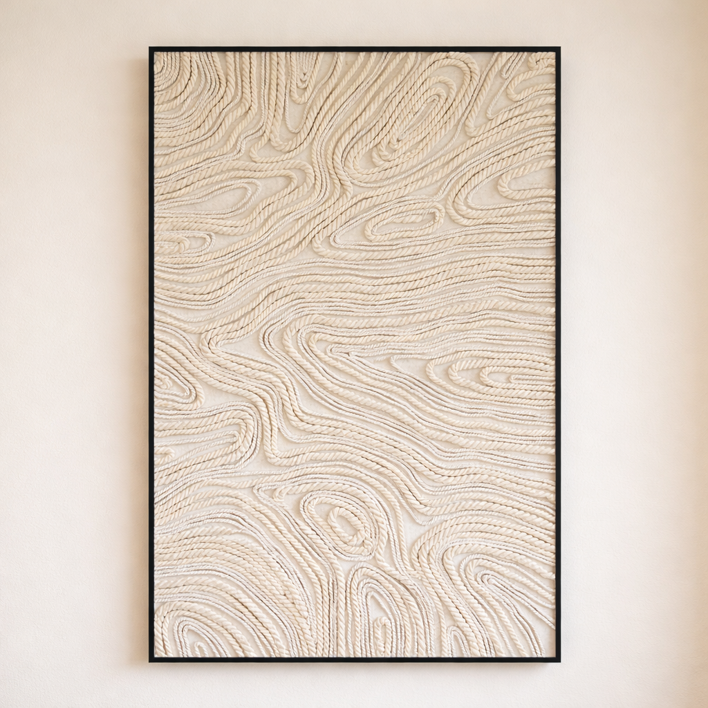 Woven Horizons in 3D Rope Art