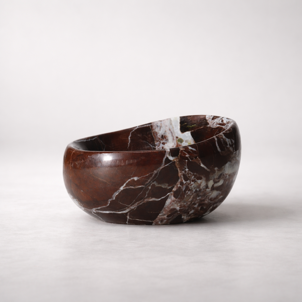 Purple Red Marble Bowl