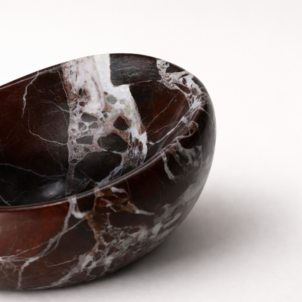 Purple Red Marble Bowl