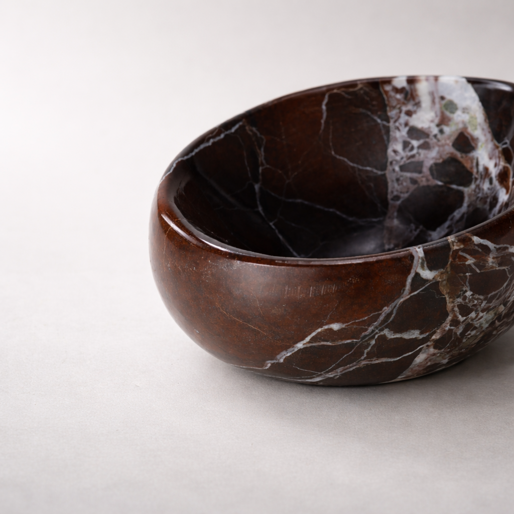 Purple Red Marble Bowl