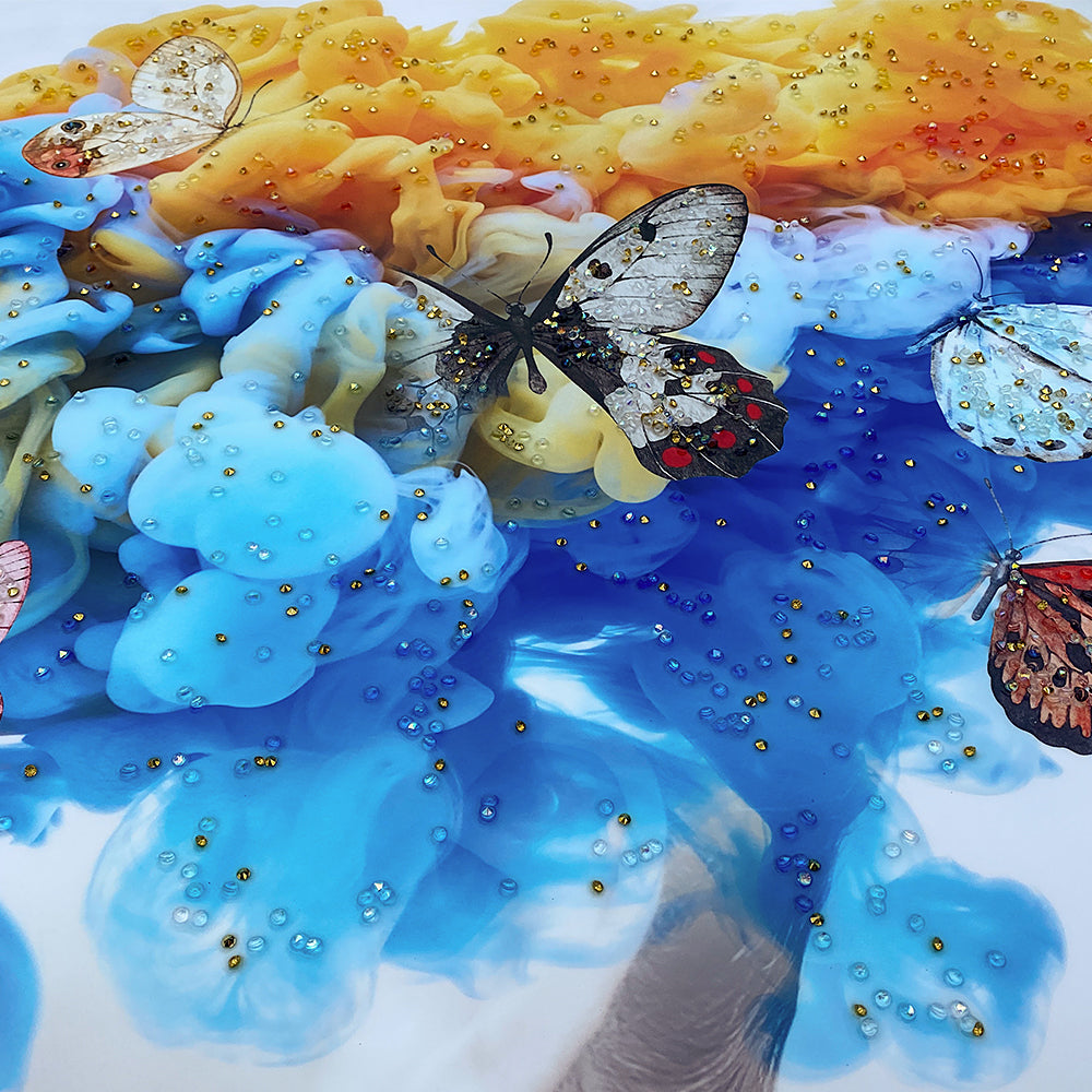 Botanic Crown in Crystal Porcelain Painting