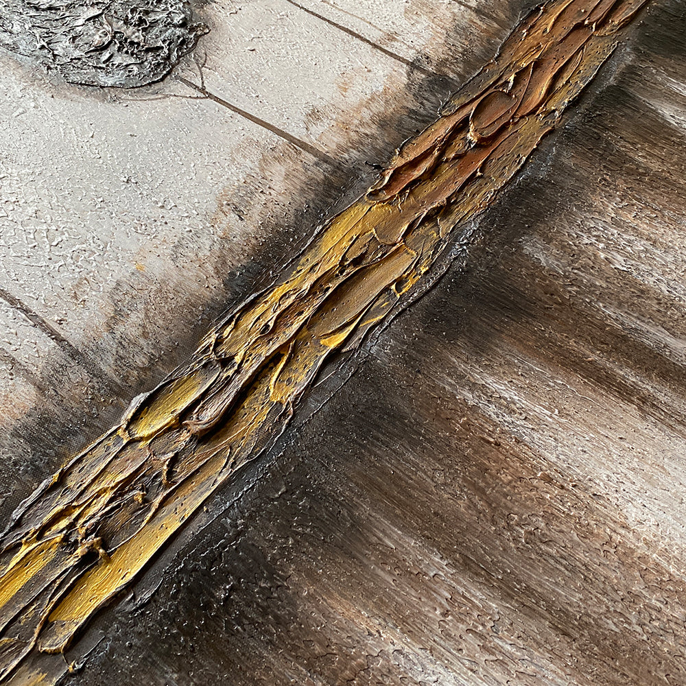 Golden Grove in Handmade Oil Painting