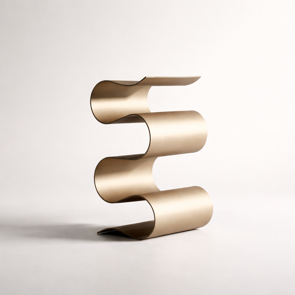 Antique Brass Aluminum Wine Holder