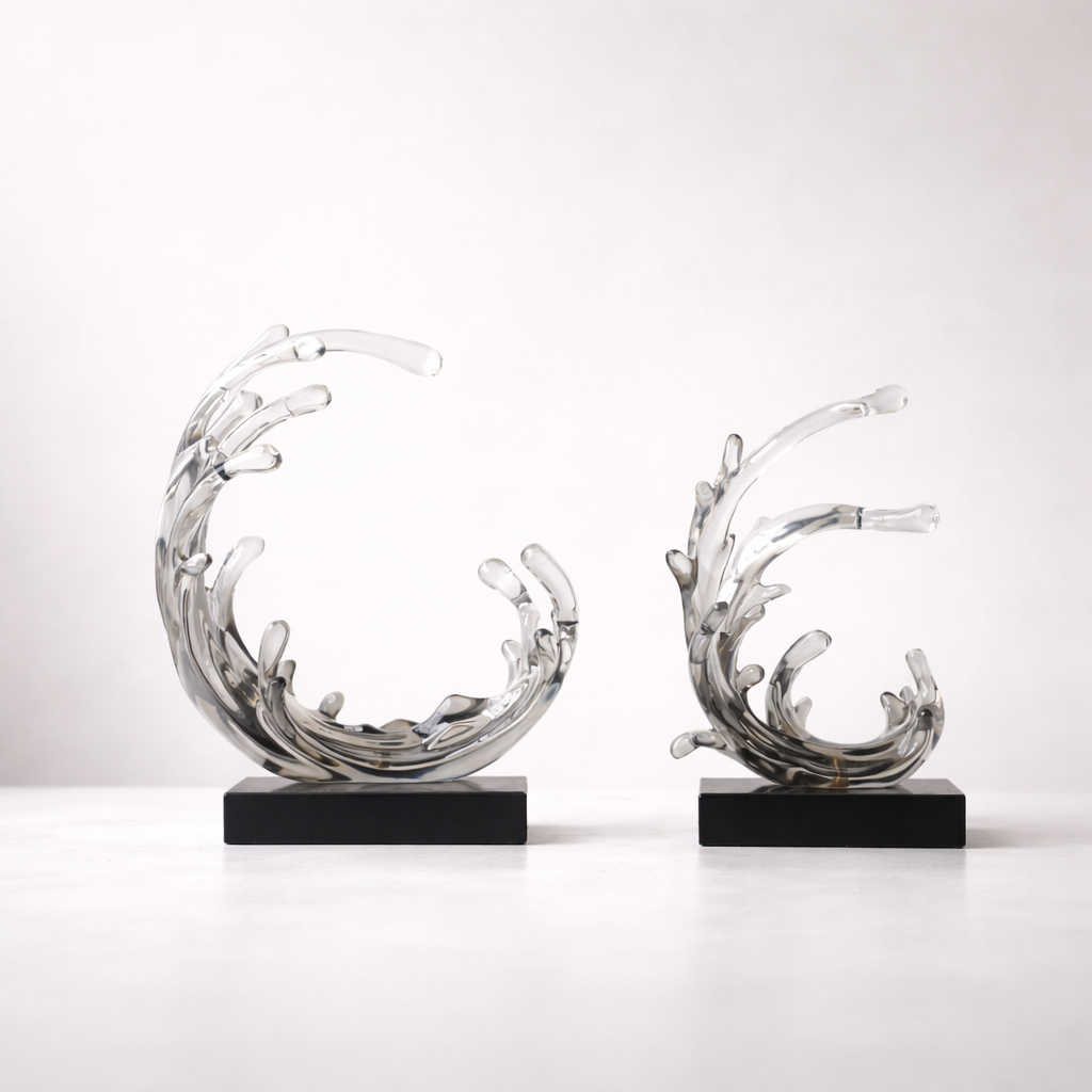 Auralyn Crest Resin Sculpture Set