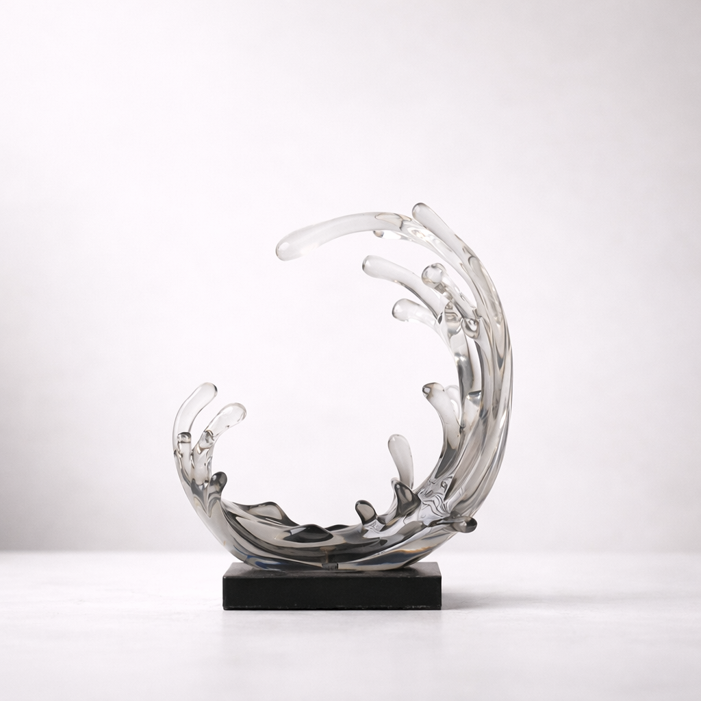 Auralyn Crest Resin Sculpture Set