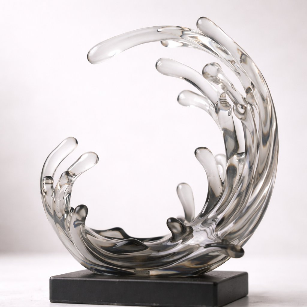 Auralyn Crest Resin Sculpture Set