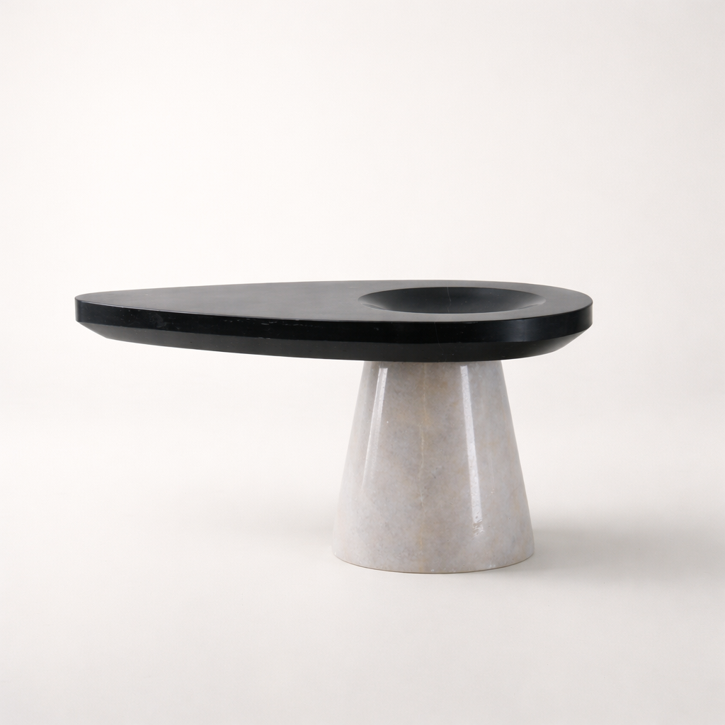 Avrix Marble Pedestal Set