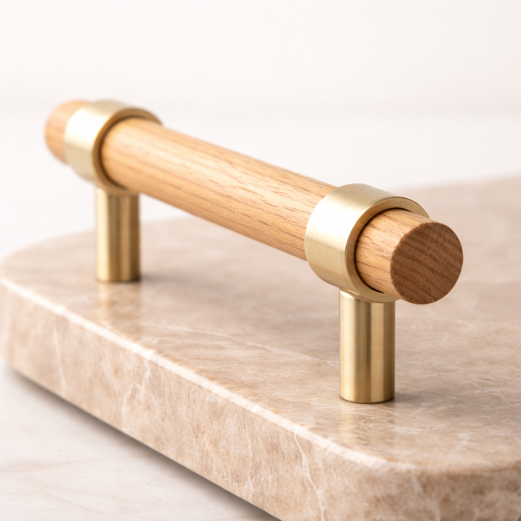 Brown Marble Alloy Tray