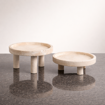 Beige Marble Stand Set
