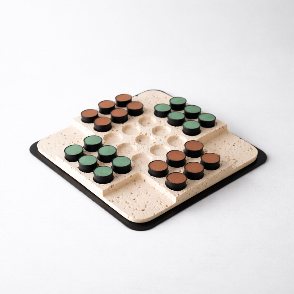 Beige Resin Chess Set