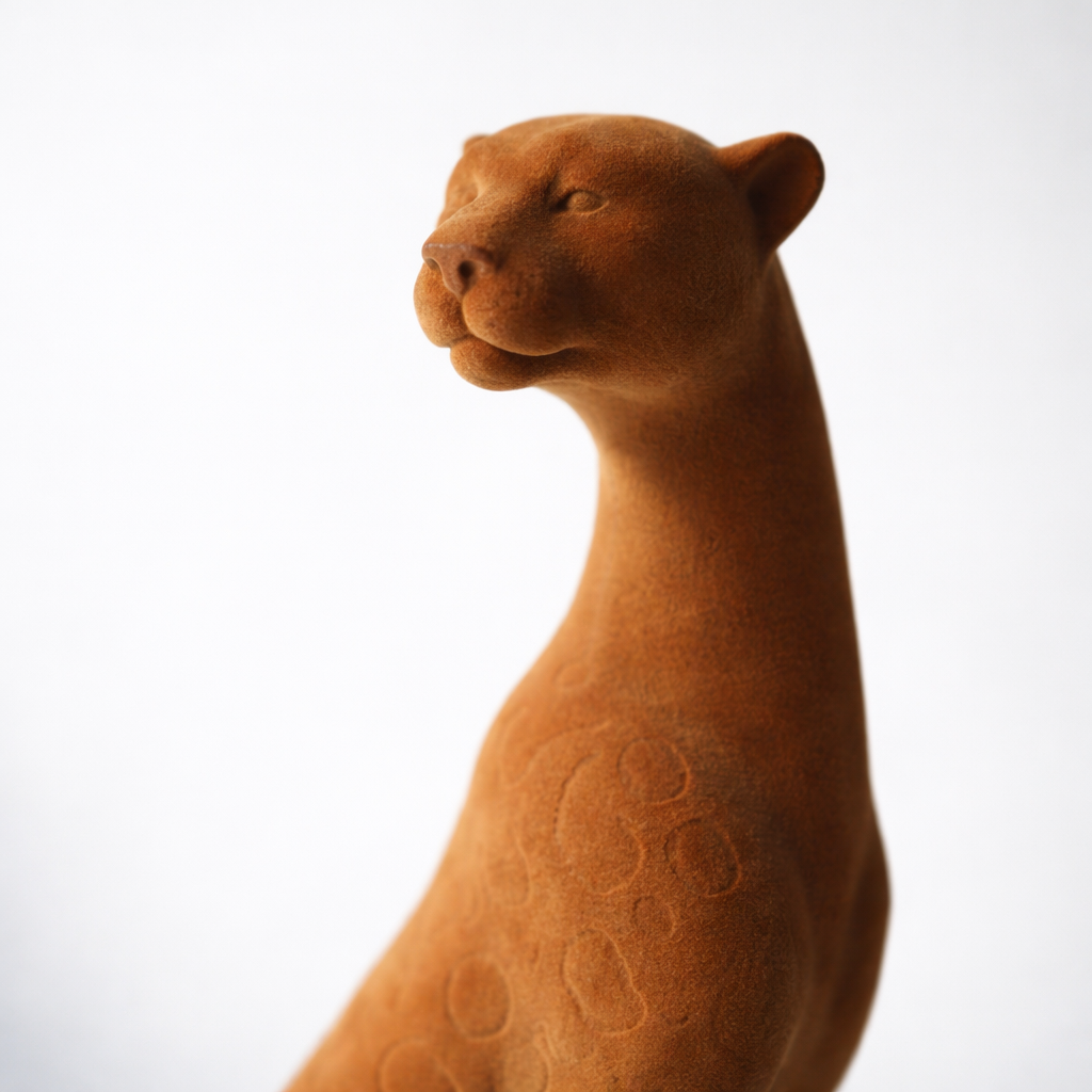 Cienna Brown Resin Panther Statue