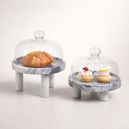 Claren Marble Glass Display Domes