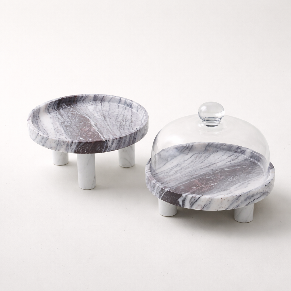 Claren Marble Glass Display Domes