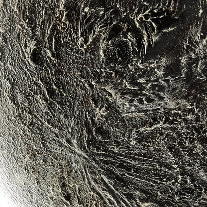 Celestial Reflections in Handmade Oil Painting with 3D Carving & LED