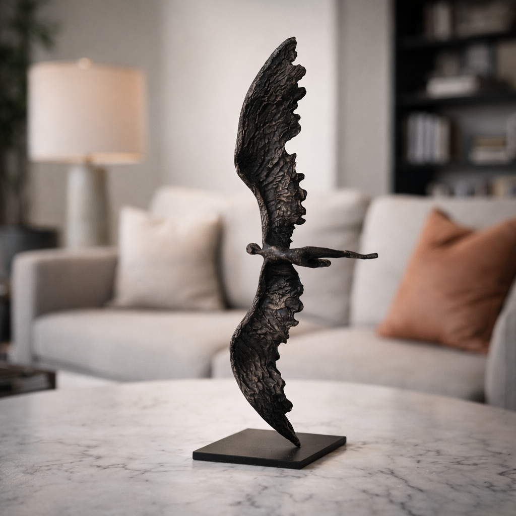 Elysia Black Wing Sculpture