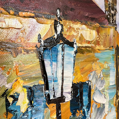 Evening Promenade in Handmade Oil Painting