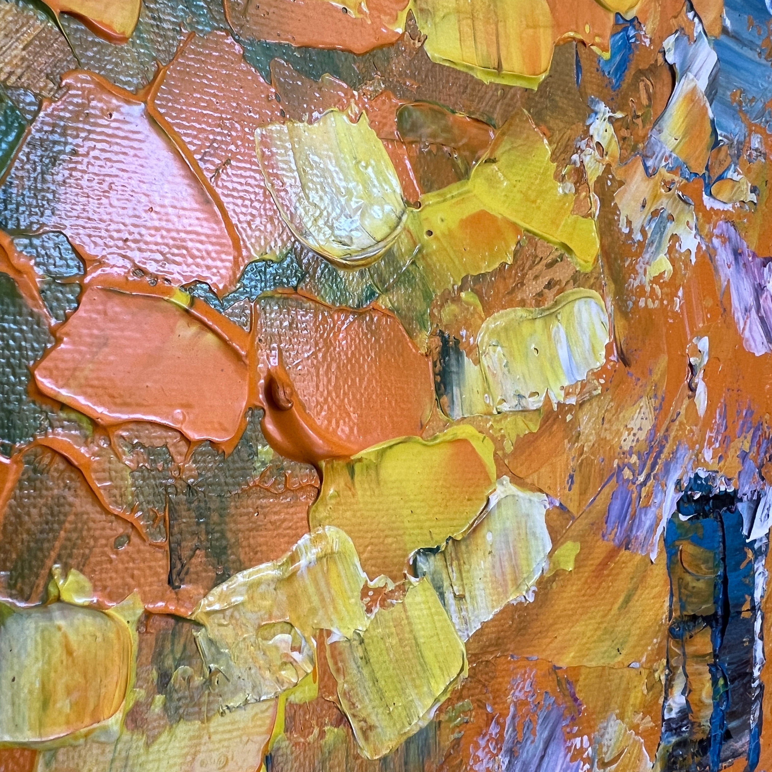 Evening Promenade in Handmade Oil Painting