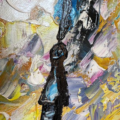 Evening Promenade in Handmade Oil Painting