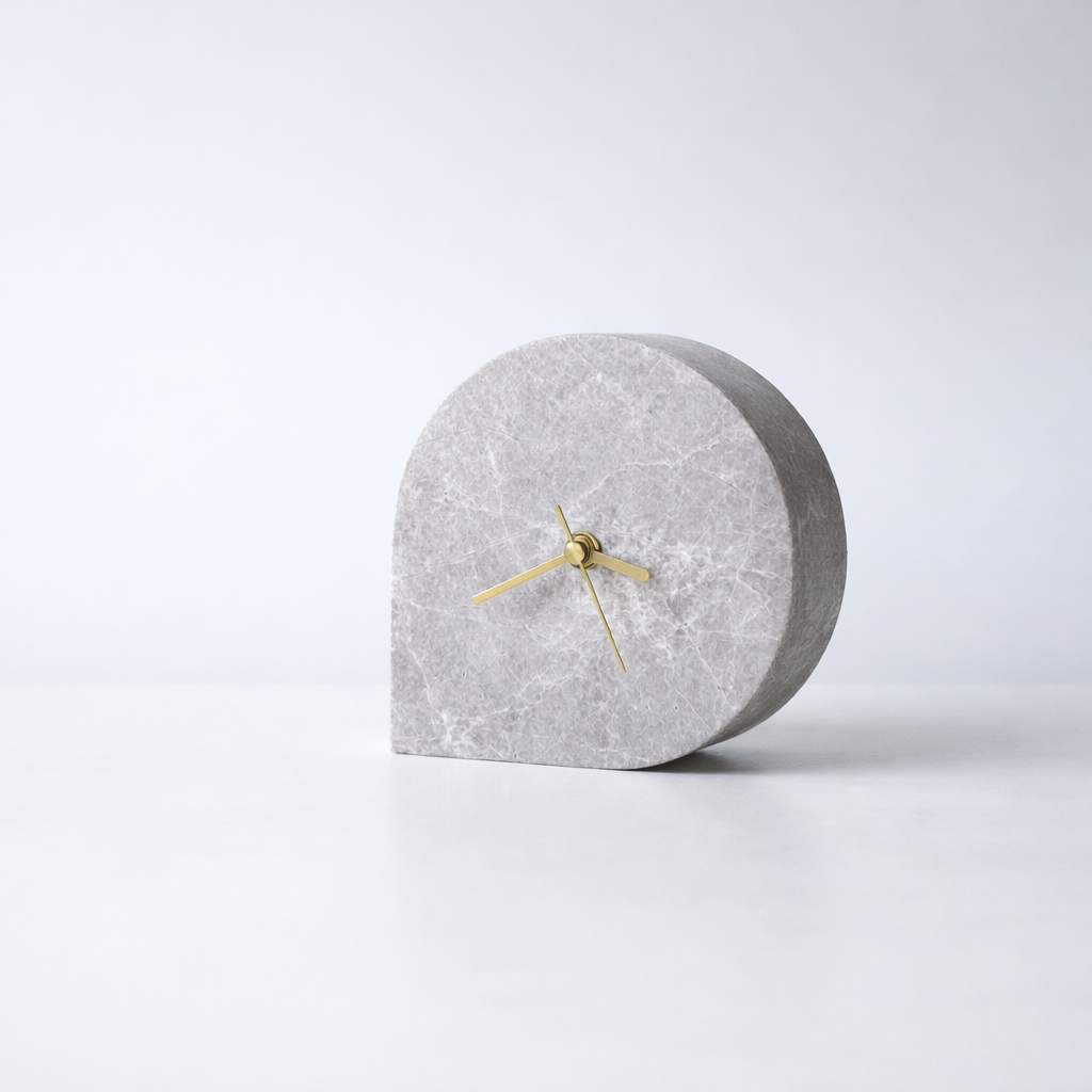 Grayson Concrete Table Clock