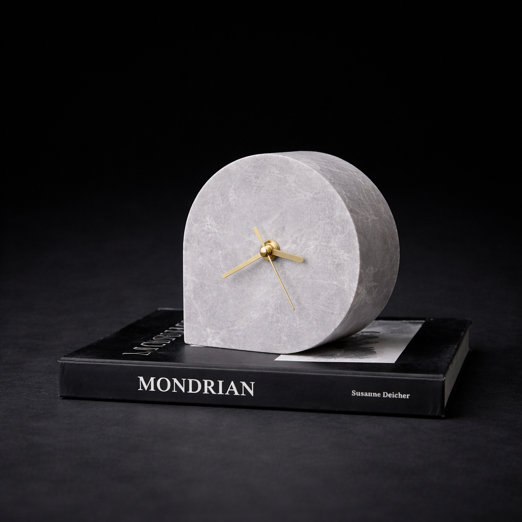 Grayson Concrete Table Clock