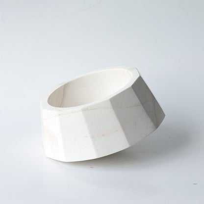 Ivora White Marble Bowl