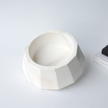 Ivora White Marble Bowl