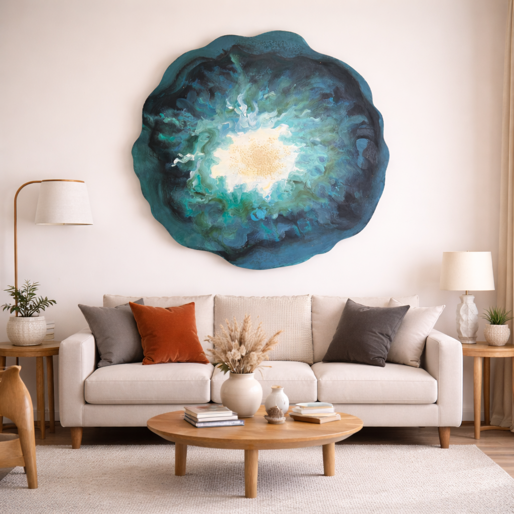 Marine Halo in Handmade Oil Painting