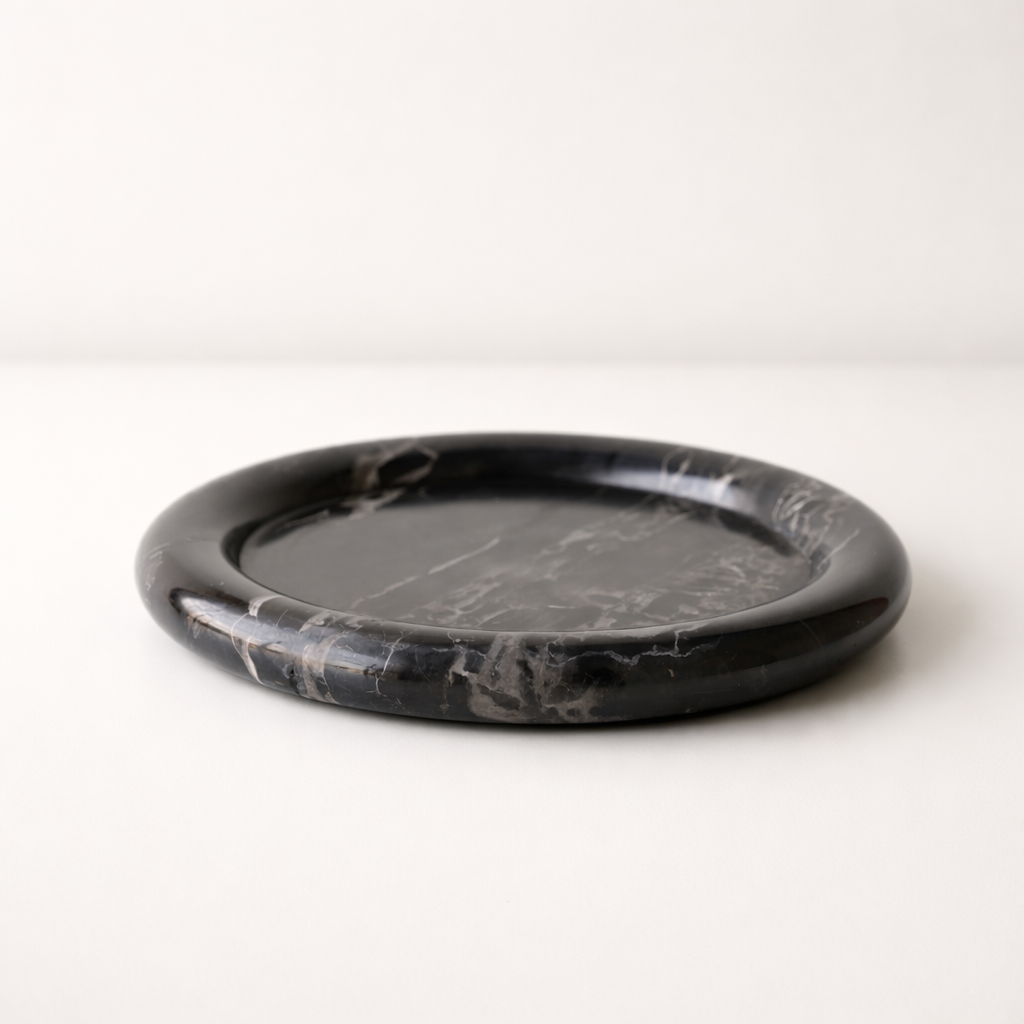Noir Marble Accent Tray