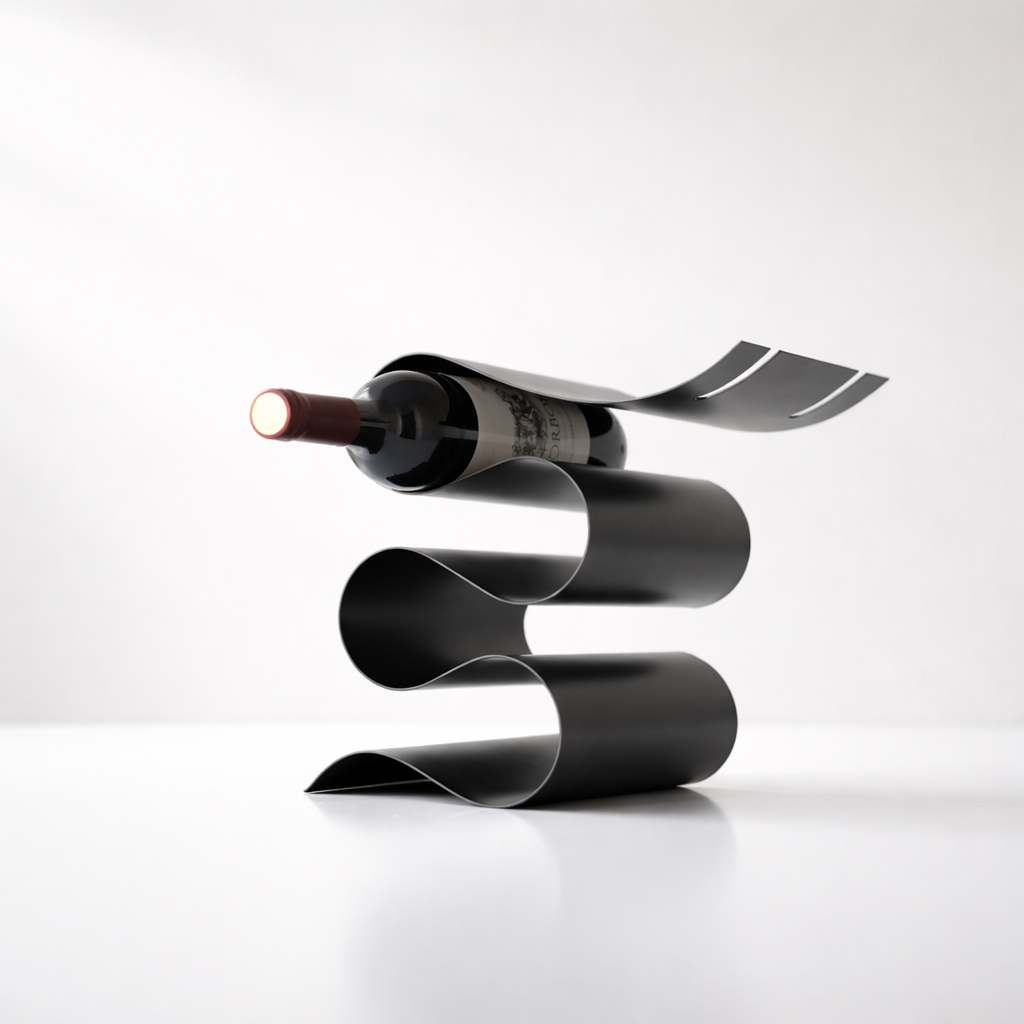 Orion Black Metal Wine Rack