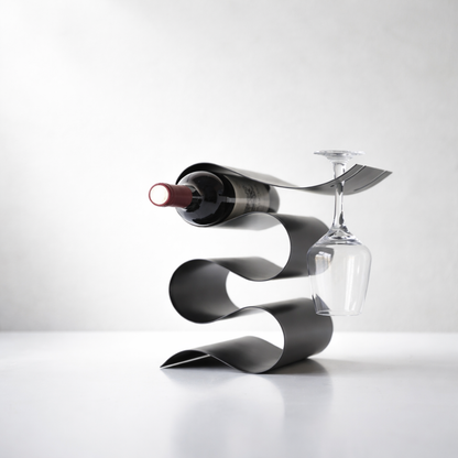 Orion Black Metal Wine Rack
