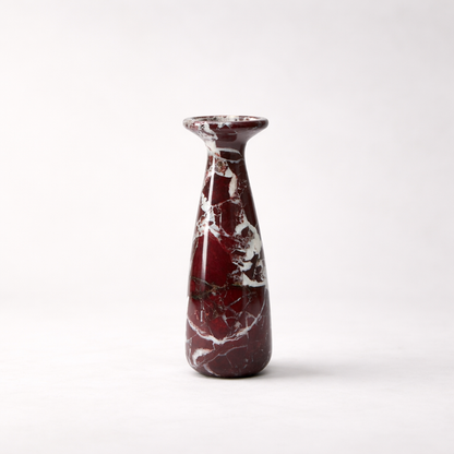 Purple Red Marble Candle Holder Set