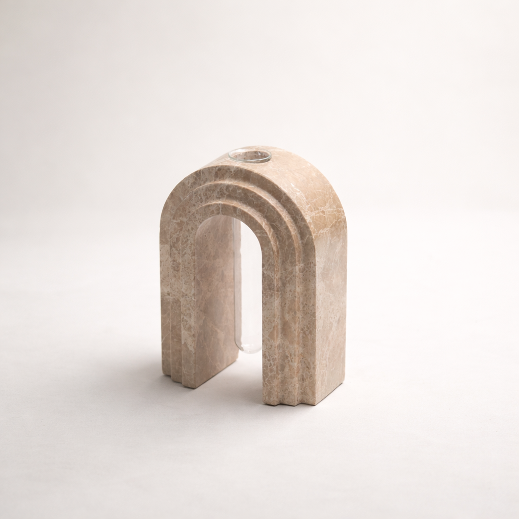 Ruvin Marble Arch Vase Set