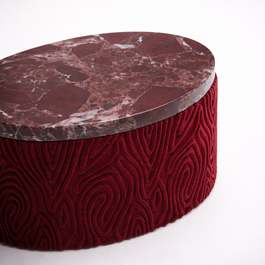 Rovan Resin Marble Fabric Box