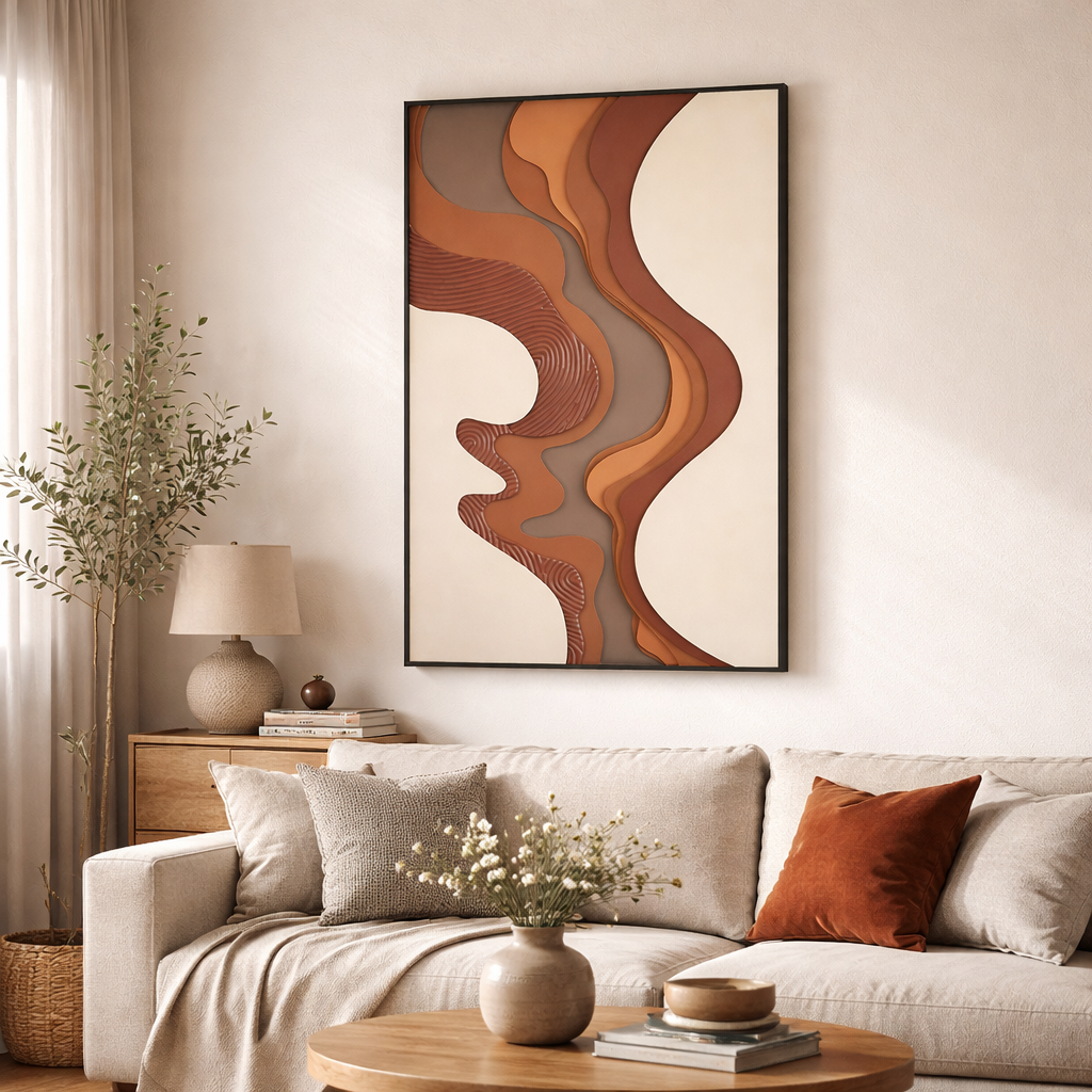 Sculpted Currents Painting