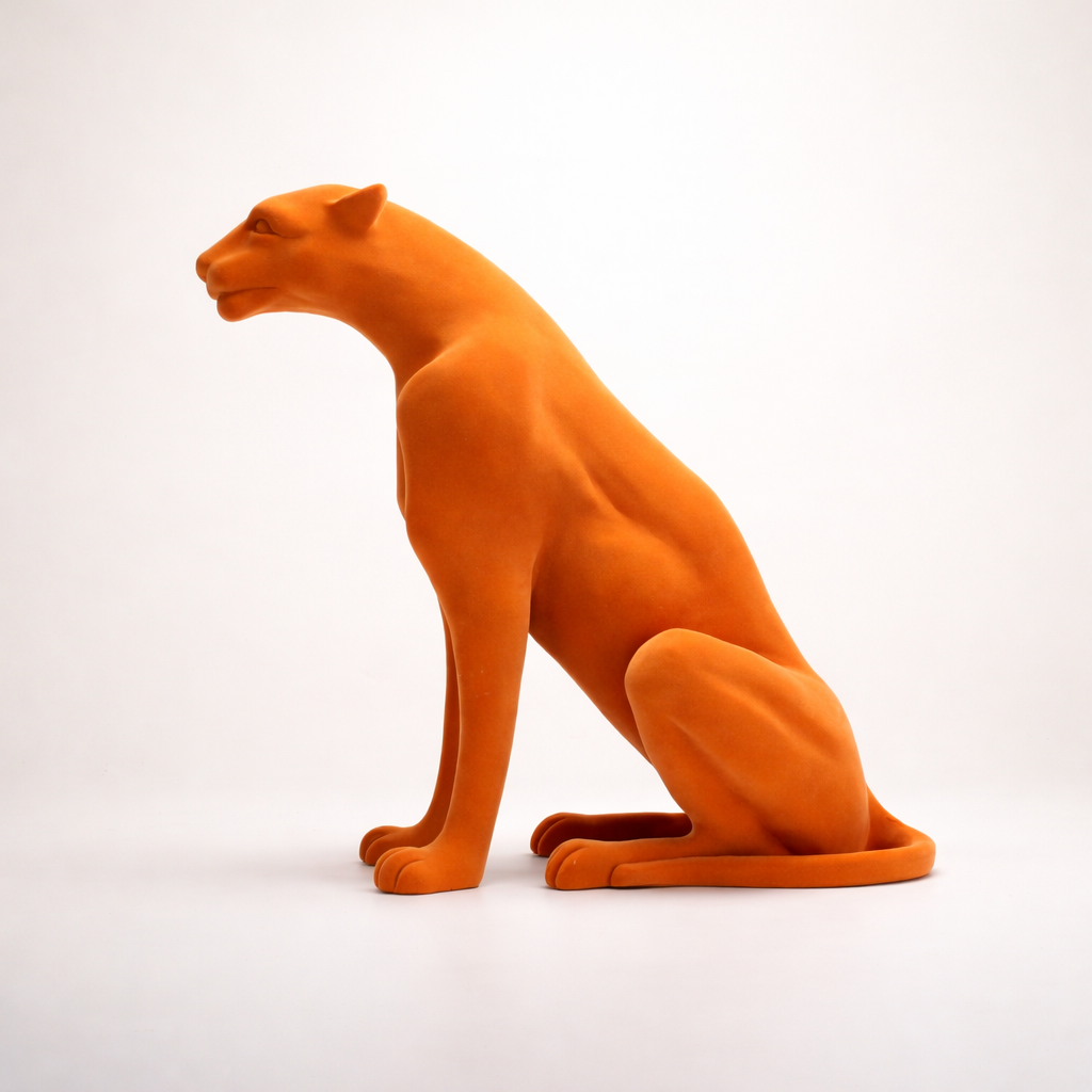 Solen Resin Panther Sculpture