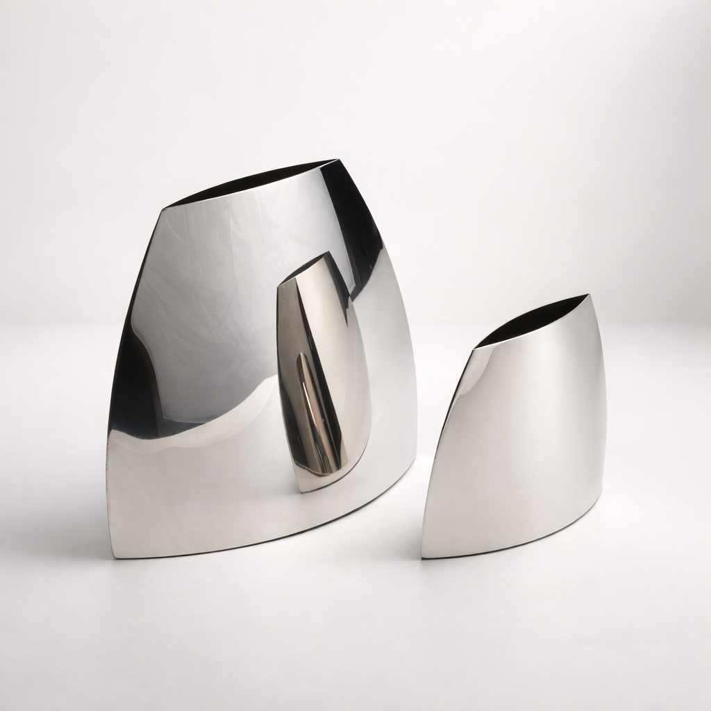 Sylven Stainless Steel Vase Set
