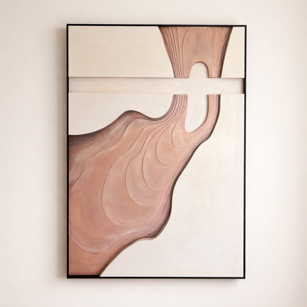 Velour Flow in 3D Carving with Handpainted Detail