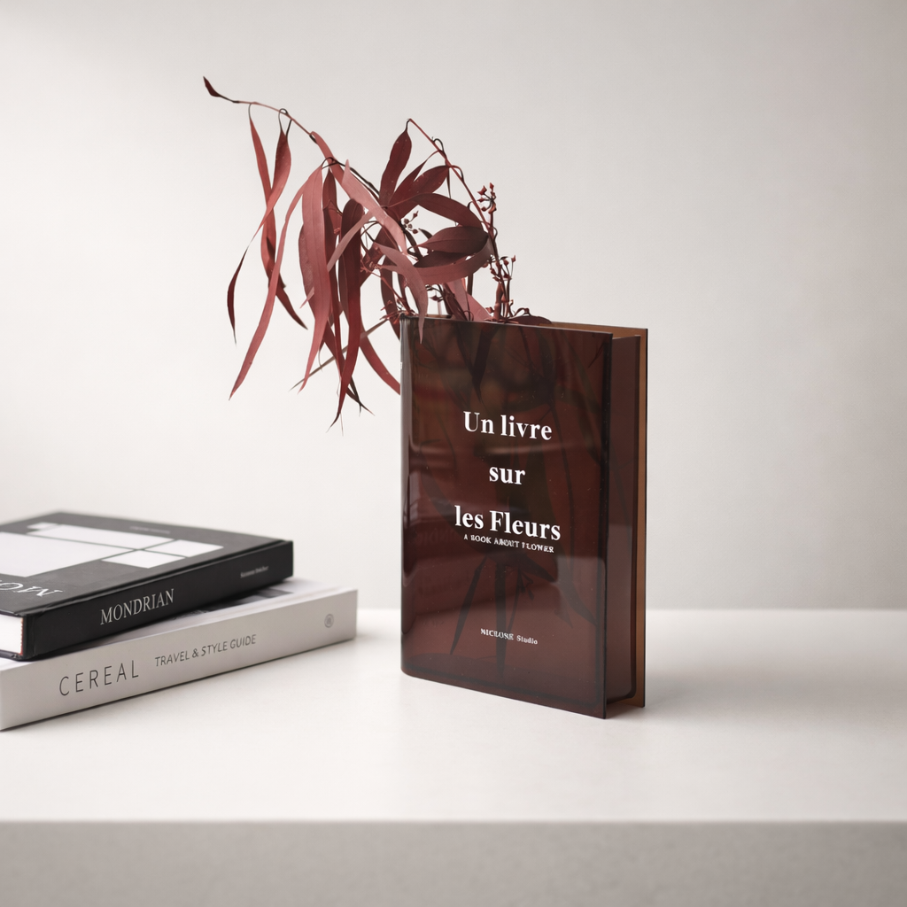 Averra Amber Acrylic Vase