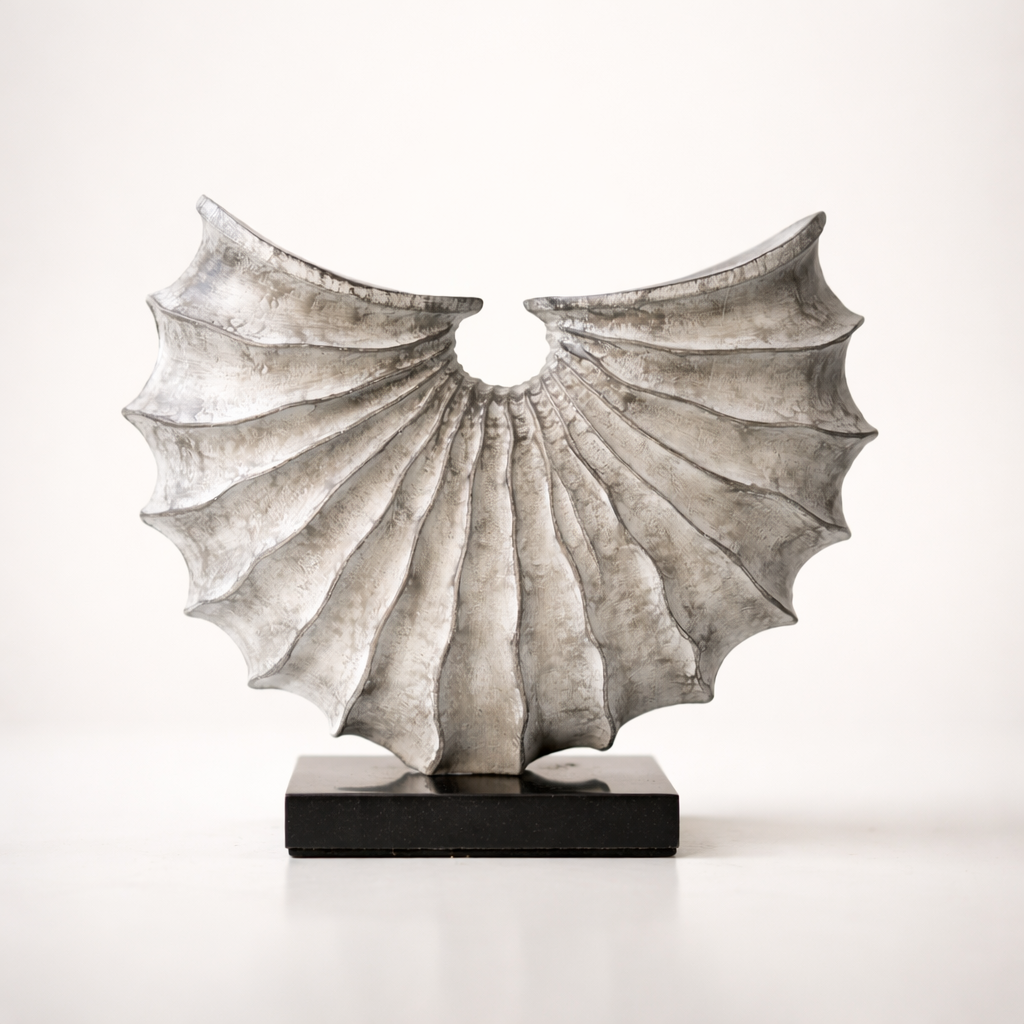 Arvian Silver Resin Wing Sculpture