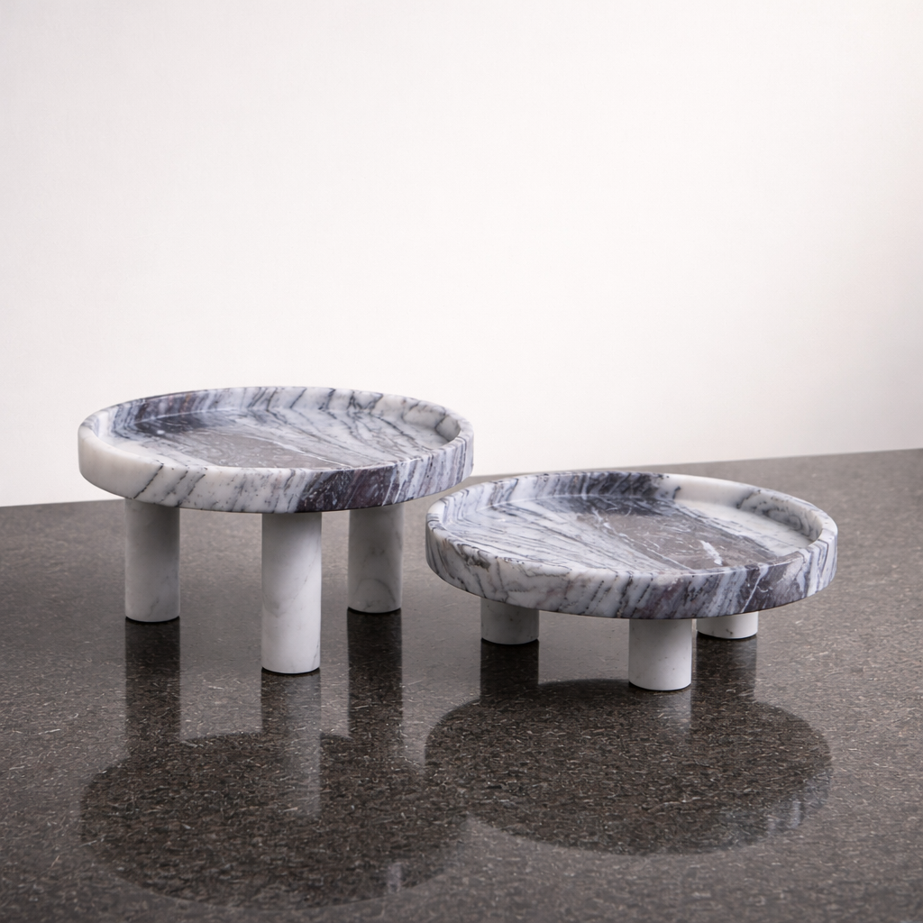 Grey Marble Stand Set